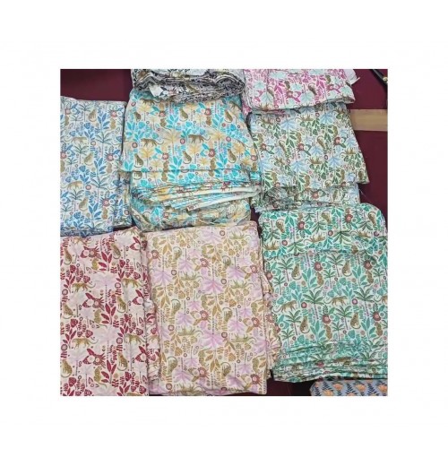 Wholesale Fabric Indian Cloth Textile 100% Cotton Garment Fabric Material Screen Printed Fabrics Raw Material Wholesale Fabric Indian Cloth Textile 100% Cotton Garment Fabric Material Screen Printed Fabrics Raw Material