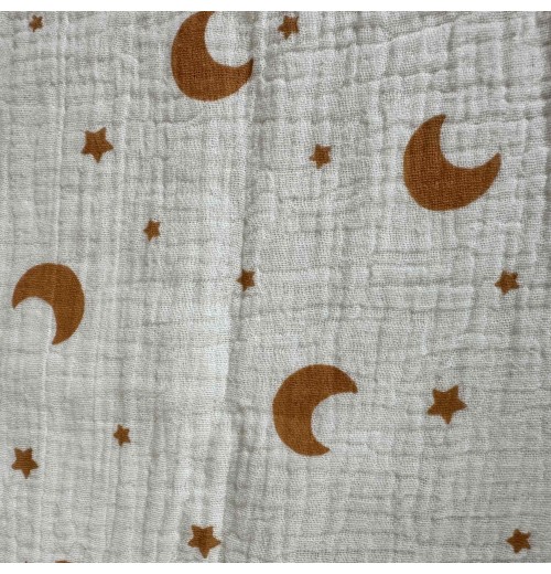 Custom 100% cotton safe double layer soft baby children crinkle gauze muslin crepe fabric Custom 100% cotton safe double layer soft baby children crinkle gauze muslin crepe fabric