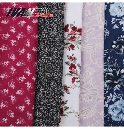 Floral pattern custom rayon cotton plain sustainable luxury single printed jersey knit fabric for dress Floral pattern custom rayon cotton plain sustainable luxury single printed jersey knit fabric for dress