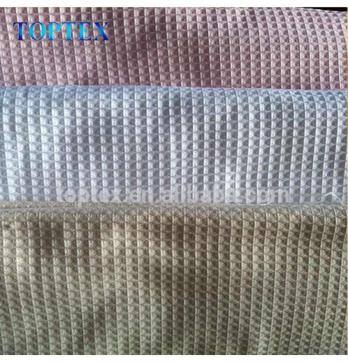 Hot Selling 100% Cotton Waffle Solid Dyed Fabric Anti-Static For Bath Robes And Bath Towel In Stock Hot Selling 100% Cotton Waffle Solid Dyed Fabric Anti-Static For Bath Robes And Bath Towel In Stock