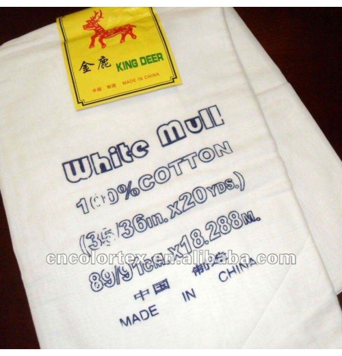 Factory Wholesale 100% Cotton Lightweight Comfortable Super Soft Bleached White Mull Gauze Fabric for Lining Factory Wholesale 100% Cotton Lightweight Comfortable Super Soft Bleached White Mull Gauze Fabric for Lining