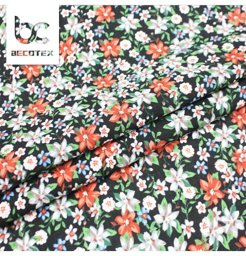 Digital Printing Cotton Fabric Custom Flower Pattern Printed Cotton Fabric Digital Printing Cotton Fabric Custom Flower Pattern Printed Cotton Fabric